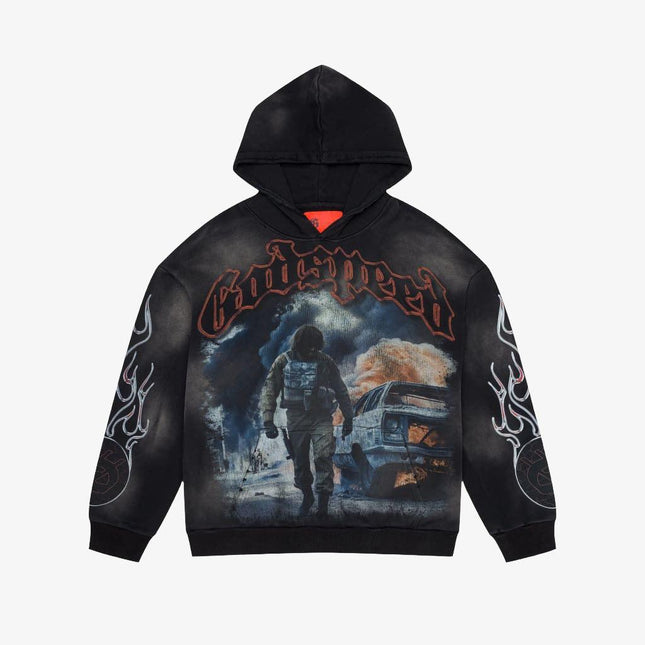 Godspeed 'Khaos' Hoodie V2 Washed Black - SOLE SERIOUSS (1)