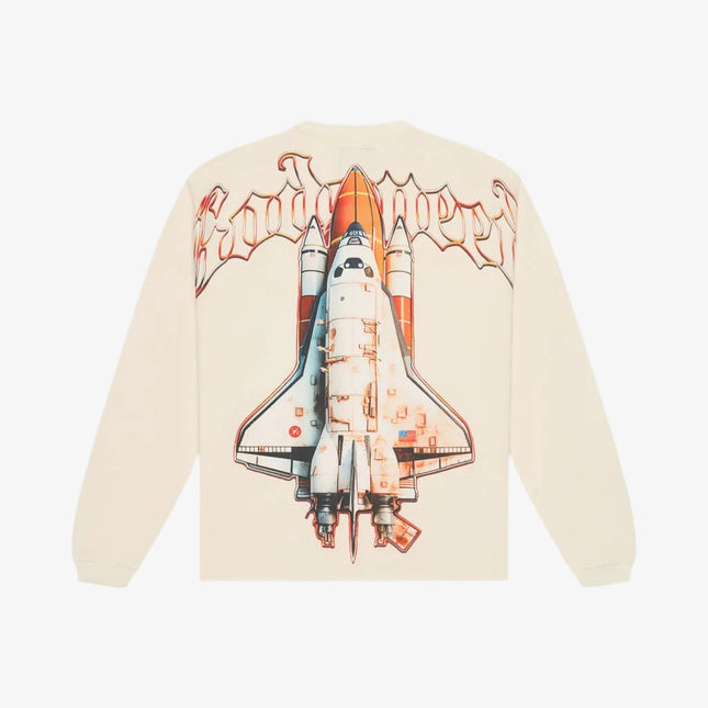 Godspeed 'Lift Off / Spaceship' L/S Long Sleeve T-Shirt Bone (Edition of 200) - SOLE SERIOUSS (1)