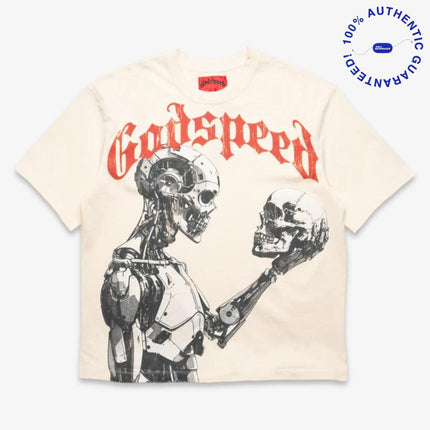 Godspeed 'Mankind vs AI III' T-Shirt Bone / Red | SOLE SERIOUSS [1]