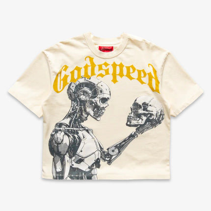 Godspeed 'Mankind vs AI III' T-Shirt Bone / Yellow | SOLE SERIOUSS [1]