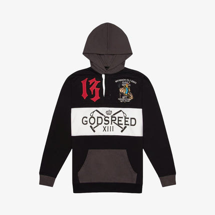 Godspeed 'Merrick' Rugby Pullover Hoodie Black - SOLE SERIOUSS (1)