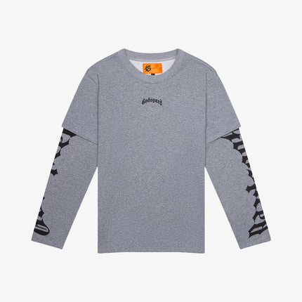 Godspeed 'N.O.N' Layered L/S Long Sleeve Shirt Grey - SOLE SERIOUSS (2)