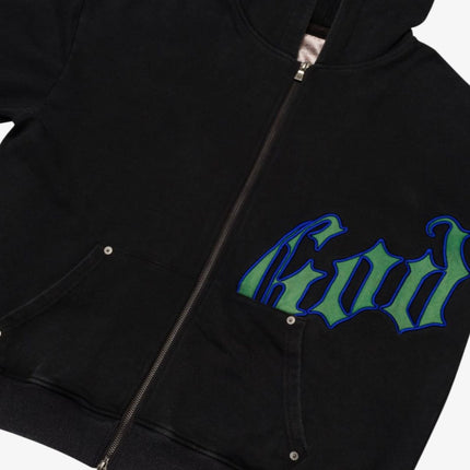 Godspeed 'OG Logo' 400 GSM French Terry Sweatsuit Black / Green (Hoodie & Sweatpants) - SOLE SERIOUSS (5)