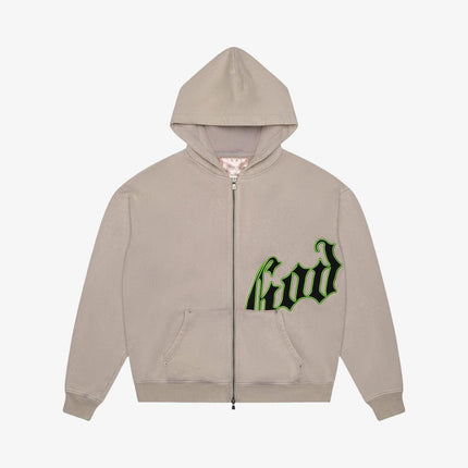 Godspeed 'OG Logo' 400 GSM French Terry Sweatsuit Grey / Green (Hoodie & Sweatpants) - SOLE SERIOUSS (2)