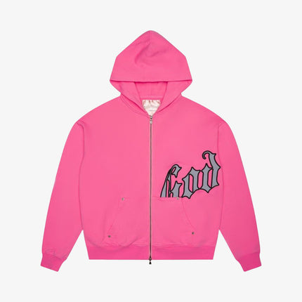 Godspeed 'OG Logo' 400 GSM French Terry Sweatsuit Washed Fuchsia (Hoodie & Sweatpants) - SOLE SERIOUSS (2)