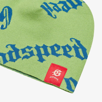 Godspeed 'OG Logo' Beanie Green Apple / Blue - SOLE SERIOUSS (2)