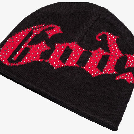 Godspeed 'OG Logo' Rhinestone Studed Beanie Black / Red - SOLE SERIOUSS (3)