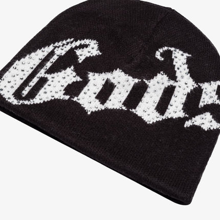 Godspeed 'OG Logo' Rhinestone Studed Beanie Black / White - SOLE SERIOUSS (3)