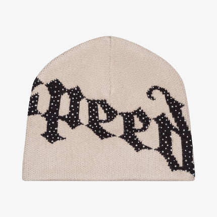 Godspeed 'OG Logo' Rhinestone Studed Beanie Tan / Black - SOLE SERIOUSS (2)