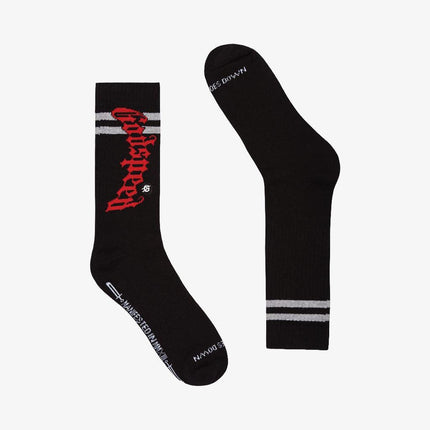 Godspeed 'OG Logo' Stripe Sock Black / Red - SOLE SERIOUSS (1)