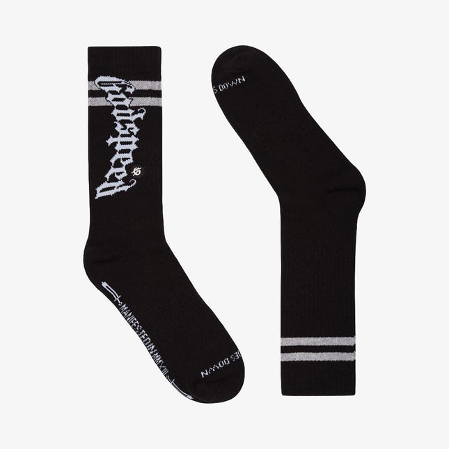 Godspeed 'OG Logo' Stripe Sock Black / White - SOLE SERIOUSS (1)