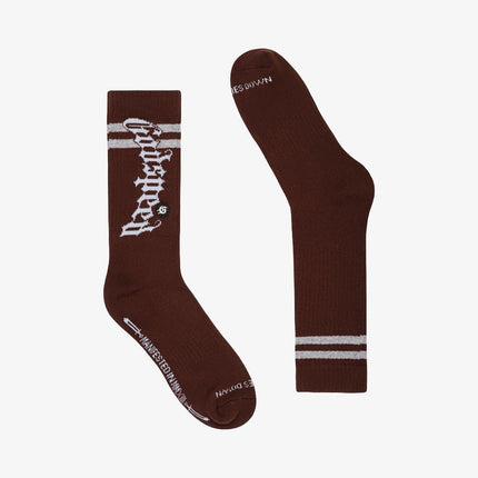 Godspeed 'OG Logo' Stripe Sock Brown - SOLE SERIOUSS (1)