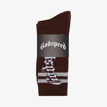 Godspeed 'OG Logo' Stripe Sock Brown - SOLE SERIOUSS (2)