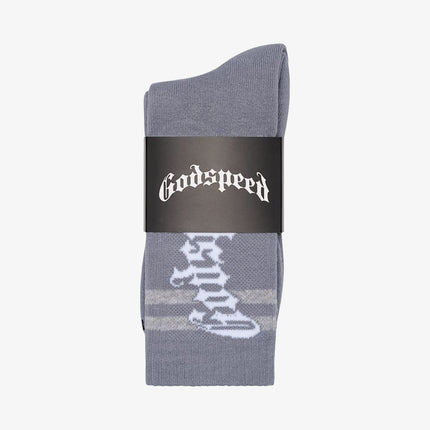 Godspeed 'OG Logo' Stripe Sock Grey - SOLE SERIOUSS (2)