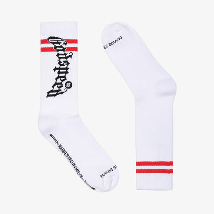 Godspeed 'OG Logo' Stripe Sock White / Red - SOLE SERIOUSS (1)