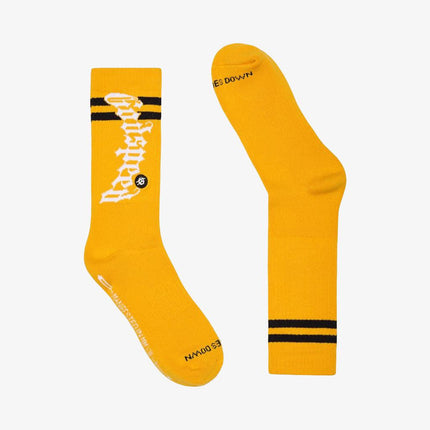 Godspeed 'OG Logo' Stripe Sock Yellow - SOLE SERIOUSS (1)