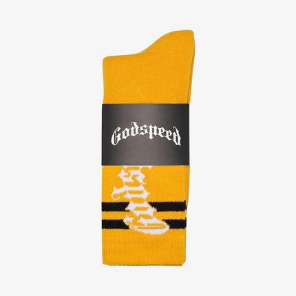 Godspeed 'OG Logo' Stripe Sock Yellow - SOLE SERIOUSS (2)