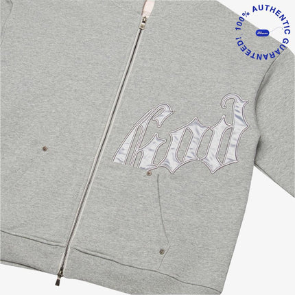 Godspeed 'OG Logo V2' 500 GSM French Terry Sweatsuit Grey / Silver Satin (Hoodie and Sweatpants) | SOLE SERIOUSS [4]