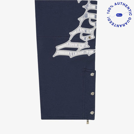 Godspeed 'OG Logo V2' 500 GSM French Terry Sweatsuit Navy / Silver Satin (Hoodie and Sweatpants) | SOLE SERIOUSS [7]