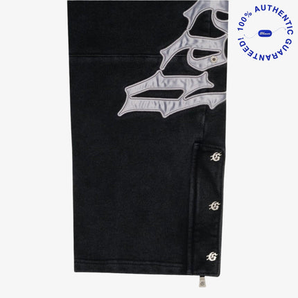 Godspeed 'OG Logo V2' 500 GSM French Terry Sweatsuit Washed Black / Silver Satin (Hoodie and Sweatpants) | SOLE SERIOUSS [7]