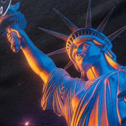 Godspeed 'Purple City / Statue of Liberty' T-Shirt Black Wash (Edition of 444) | SOLE SERIOUSS [3]