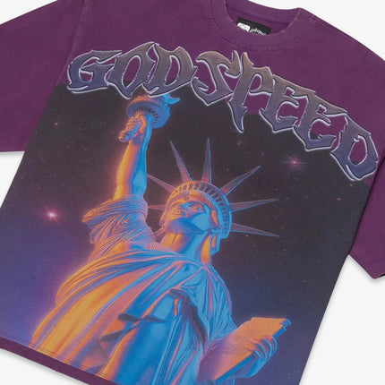 Godspeed 'Purple City / Statue of Liberty' T-Shirt Purple (Edition of 444) | SOLE SERIOUSS [3]