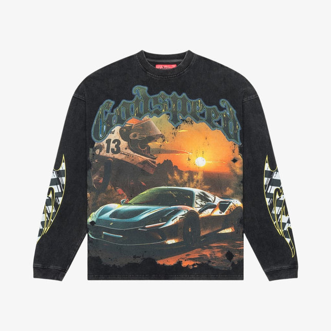 Godspeed 'Sunset Drift' L/S Long Sleeve T-Shirt Washed Black (Edition of 555) - SOLE SERIOUSS (1)