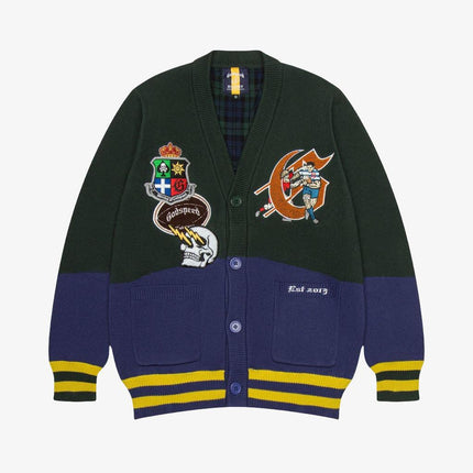 Godspeed 'University 'Rugby Cardigan Green / Blue - SOLE SERIOUSS (1)