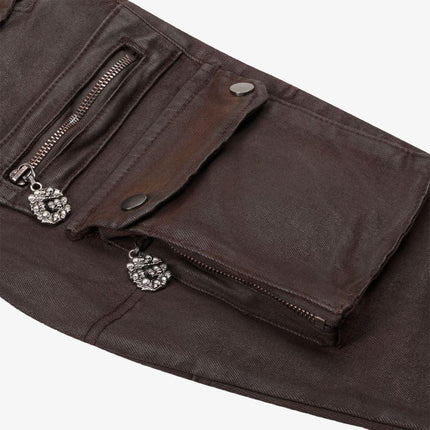 Godspeed Wax Flare Premium Cargo Pants Brown - SOLE SERIOUSS (3)