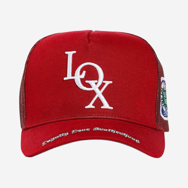 Godspeed x The Legacy 'LOX' Trucker Snapback Hat Cardinal - SOLE SERIOUSS (1)