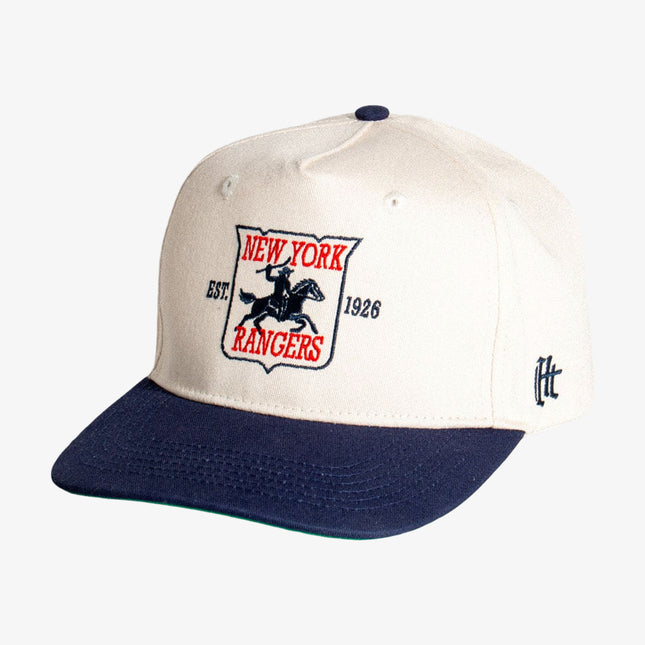 Hat Trick NYC 'New York / ex's Rangers' Snapback Hat Beige / Navy Blue | SOLE SERIOUSS [1]