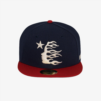 Hellstar 'Baseball' Fitted Hat Navy Blue / Red - SOLE SERIOUSS (1)