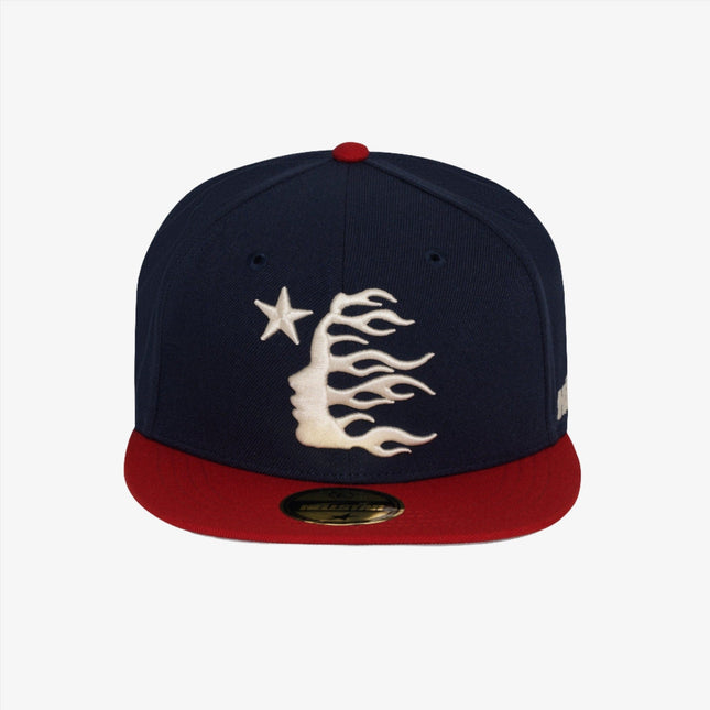 Hellstar 'Baseball' Fitted Hat Navy Blue / Red - SOLE SERIOUSS (1)