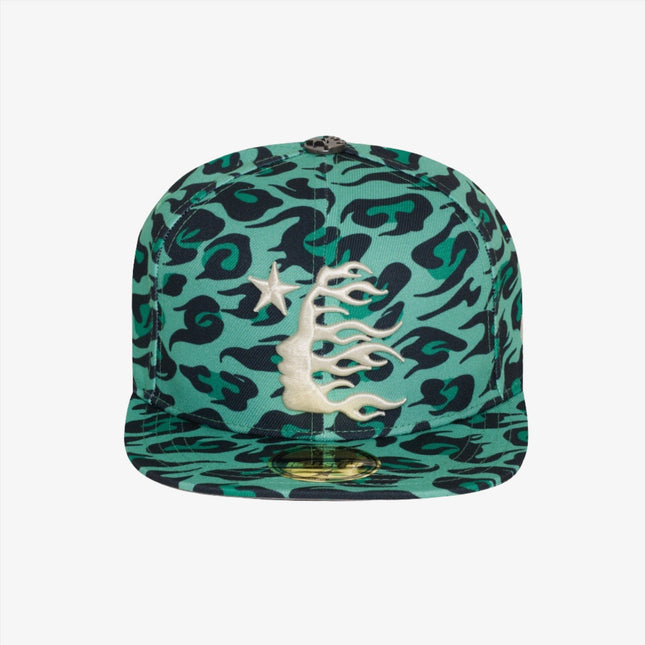 Hellstar 'Cheetah Print' Fitted Hat Green / Black - SOLE SERIOUSS (1)