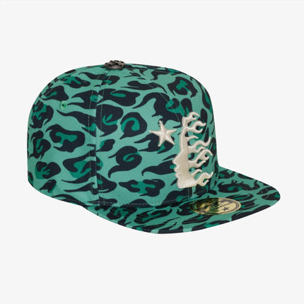 Hellstar 'Cheetah Print' Fitted Hat Green / Black - SOLE SERIOUSS (2)