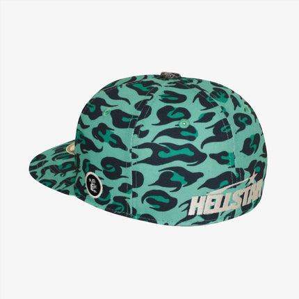 Hellstar 'Cheetah Print' Fitted Hat Green / Black - SOLE SERIOUSS (3)