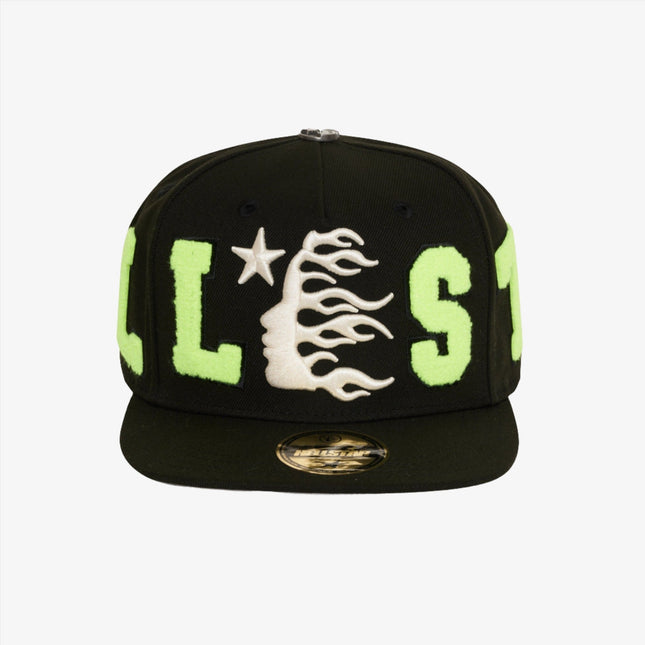 Hellstar 'OG Patch' 6-Panel Fitted Hat Black / Neon Green - SOLE SERIOUSS (1)