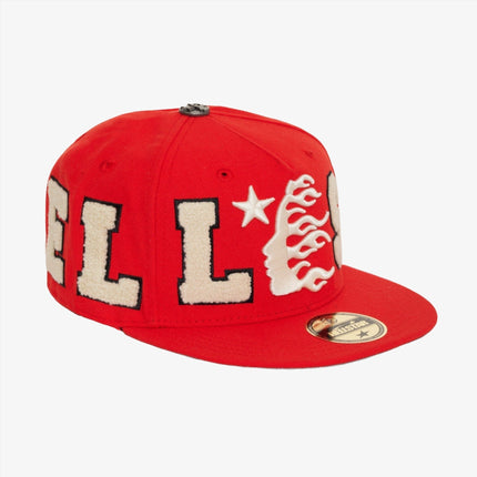 Hellstar 'OG Patch' 6-Panel Fitted Hat Red / White - SOLE SERIOUSS (3)