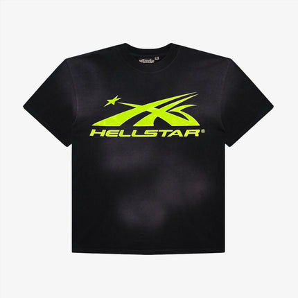 Hellstar Sports 'Core Logo' T-Shirt Black / Neon Green (SS24) (Gel Print) HS01SCC002-GRN - SOLE SERIOUSS (1)