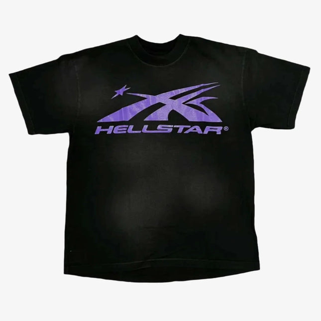 Hellstar Sports 'Core Logo' T-Shirt Black / Purple (SS24) (Gel Print) - SOLE SERIOUSS (1)