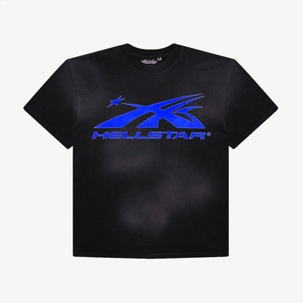 Hellstar Sports 'Core Logo' T-Shirt Black / Royal Blue (SS24) (Gel Print) HS01SCC002-BLU - SOLE SERIOUSS (1)