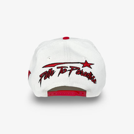 Hellstar Sports Snapback Hat 'Shark Teeth' Off White / Red SS24 - SOLE SERIOUSS (3)