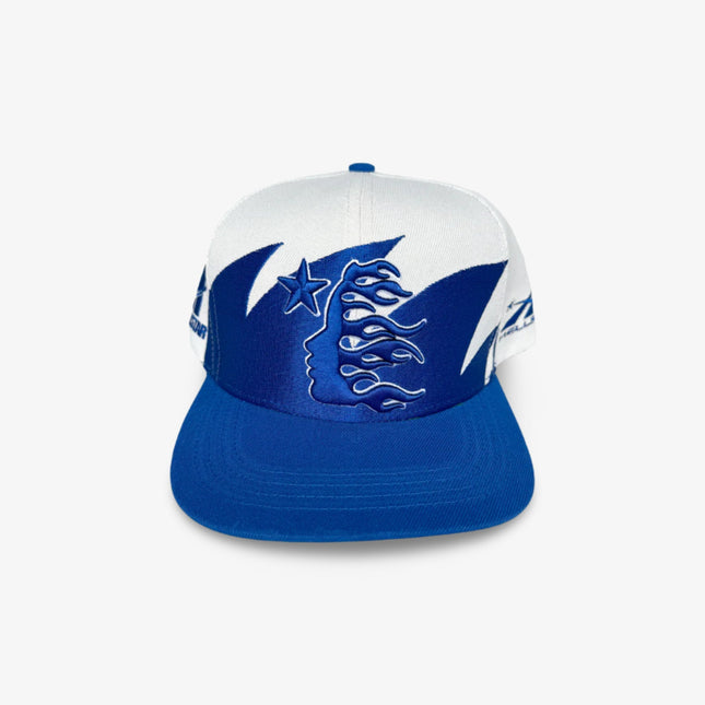 Hellstar Sports Snapback Hat 'Shark Teeth' Off White / Royal Blue SS24 - SOLE SERIOUSS (1)