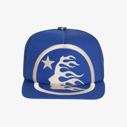 Hellstar Studios 'Big Logo' Trucker Snapback Hat Blue - SOLE SERIOUSS (1)