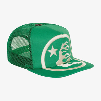 Hellstar Studios 'Big Logo' Trucker Snapback Hat Green / White - SOLE SERIOUSS (2)