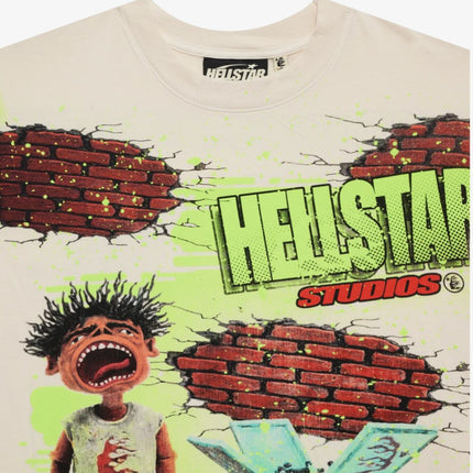 Hellstar Studios 'Brick Wall' T-Shirt White (FW24) HS03TEE001-WHIT - SOLE SERIOUSS (3)