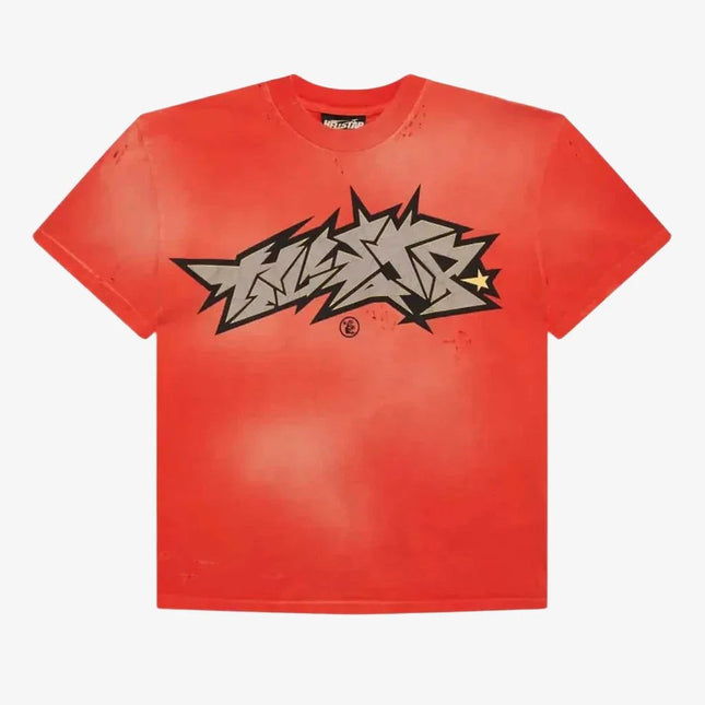 Hellstar Studios 'Cracked Logo Distress' T-Shirt Red - SOLE SERIOUSS (1)