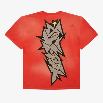 Hellstar Studios 'Cracked Logo Distress' T-Shirt Red - SOLE SERIOUSS (2)