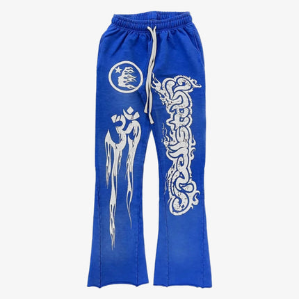 Hellstar Studios Flare Sweatpants 'Racer' Blue - SOLE SERIOUSS (1)