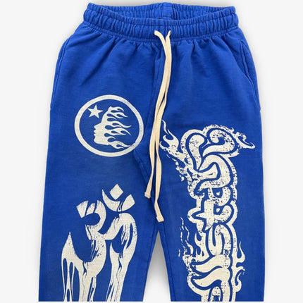 Hellstar Studios Flare Sweatpants 'Racer' Blue - SOLE SERIOUSS (3)